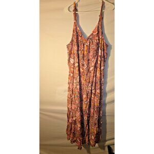 Terra & Skye Womens Plus Size 4X 28W 30W Floral Sundress Maxi Dress Sleeveless